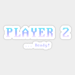 Player 2 (pastel) Sticker